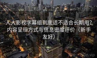 人人影视字幕组到底适不适合长期用？内容呈现方式与信息密度评价（新手友好）