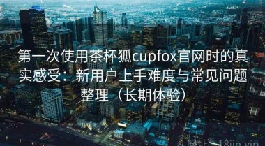 第一次使用茶杯狐cupfox官网时的真实感受：新用户上手难度与常见问题整理（长期体验）