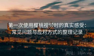 第一次使用樱桃视频时的真实感受：常见问题与应对方式的整理记录