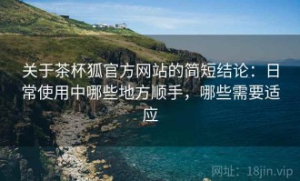 关于茶杯狐官方网站的简短结论：日常使用中哪些地方顺手，哪些需要适应