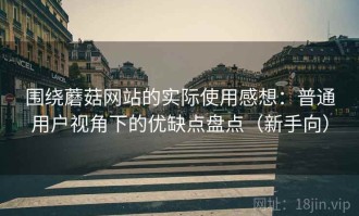 围绕蘑菇网站的实际使用感想：普通用户视角下的优缺点盘点（新手向）