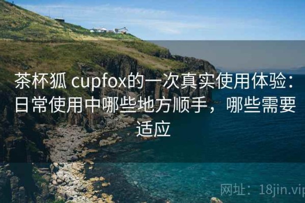 茶杯狐 cupfox的一次真实使用体验：日常使用中哪些地方顺手，哪些需要适应