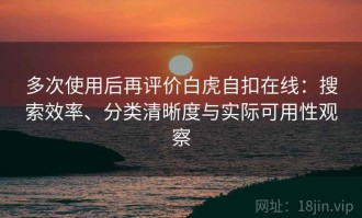 多次使用后再评价白虎自扣在线：搜索效率、分类清晰度与实际可用性观察