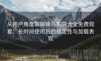 从用户角度聊聊蜂鸟影院大全免费观看：长时间使用后的稳定性与加载表现