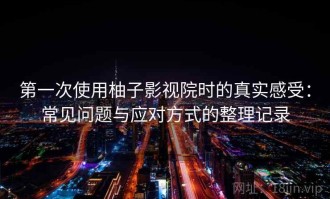 第一次使用柚子影视院时的真实感受：常见问题与应对方式的整理记录