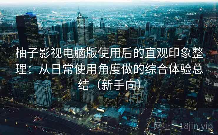柚子影视电脑版使用后的直观印象整理：从日常使用角度做的综合体验总结（新手向）
