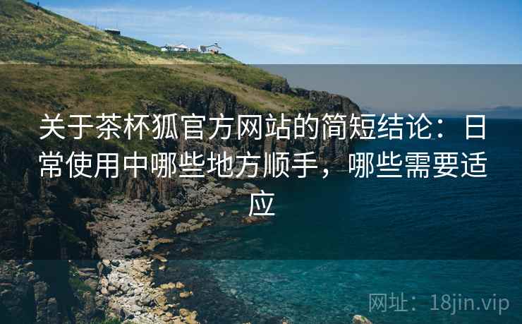 关于茶杯狐官方网站的简短结论:日常使用中哪些地方顺手,哪些需要适应 关于茶杯狐官方网站的简短结论:日常使用中哪些地方顺手,哪些需要适应