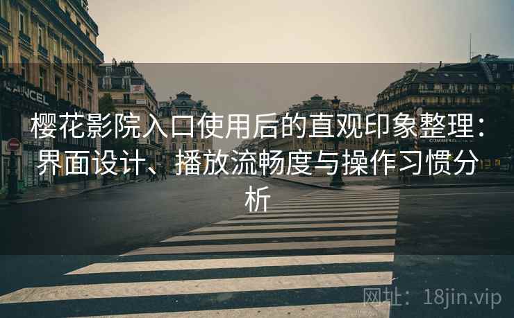 樱花影院入口使用后的直观印象整理：界面设计、播放流畅度与操作习惯分析